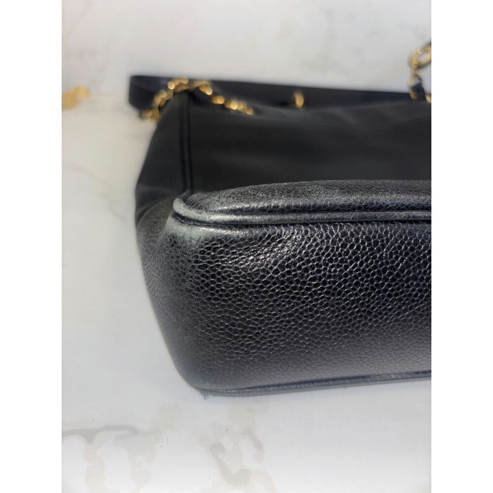 Chanel Black Leather Tote Bag - Good Condition - Picture 4 of 6